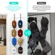 thumbnail image 2 of Organizador de sombreros HaPirm para colocar sobre la puerta con 8 ganchos, negro, 2 of 9