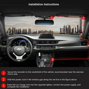 1080P Dash Camera in Car,Dash Cam Front and Rear Wireless,Dash Cam FHD DVR Car Driving Recorder,2.2 Inch IPS Screen Dashboard Camera,G-Sensor,Parking Monitor