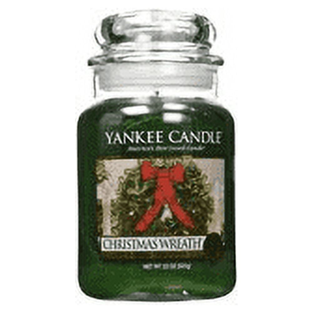 Yankee Candle Company Christmas Wreath Large Jar Candle,Green