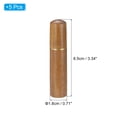 thumbnail image 2 of Uxcell 0.7" OD Wooden Sewing Needle Storage Holder, 5 Pack Portable Pin Toothpick Tubes Cases Box, Brown, 2 of 5