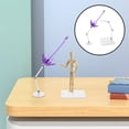 thumbnail image 1 of HONMEET 2Pcs Action Figure Stand Base Made Of Purple Plastic With Energy Design For Display, 1 of 8