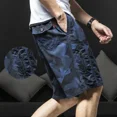 thumbnail image 5 of Pantalones cortos cargo para hombre, bermudas largas de camuflaje color caqui, pantalones cortos para hombre, pantalones cortos de camuflaje de lujo, ropa popular ancha, Hevy Whate Homme, 5 of 5