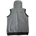 thumbnail image 3 of SWSMCLT Men's Sleeveless Hoodie Vest Workout Slimming Spring Pocket Full Zip Tank Top Hooded Fitted Fall Zip Up Dark Gery Medium, 3 of 4