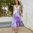 thumbnail image 3 of Purple Butterfly Sleeveless Dress Summer Women Clothes Dress for Pregnant Women Dresses, 3 of 9