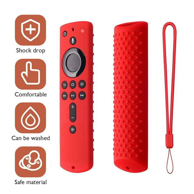 Funda de silicona para mando a distancia con cordón para Amazon Fire TV Stick 4K 2018 FLhrweasw Nuevo