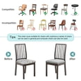 thumbnail image 6 of Stretch Chair Seat Covers set of 6, Dining Chair Seat Covers Spandex Nonslip Dining Room Chair Seat Covers Removable Washable Seat Covers for Dining Room Chairs, 6 of 8
