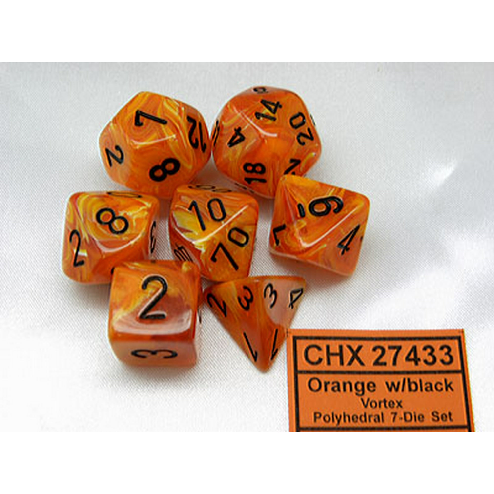 Rpg Dice Set Of 7 Vortex Orange With Black Walmart Canada Rpg Dice Set Of 7 Vortex Orange With Black Walmart Canada