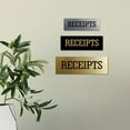 thumbnail image 3 of Signs ByLITA Basic Receipts Sign (Black /Gold) - Small, 3 of 6