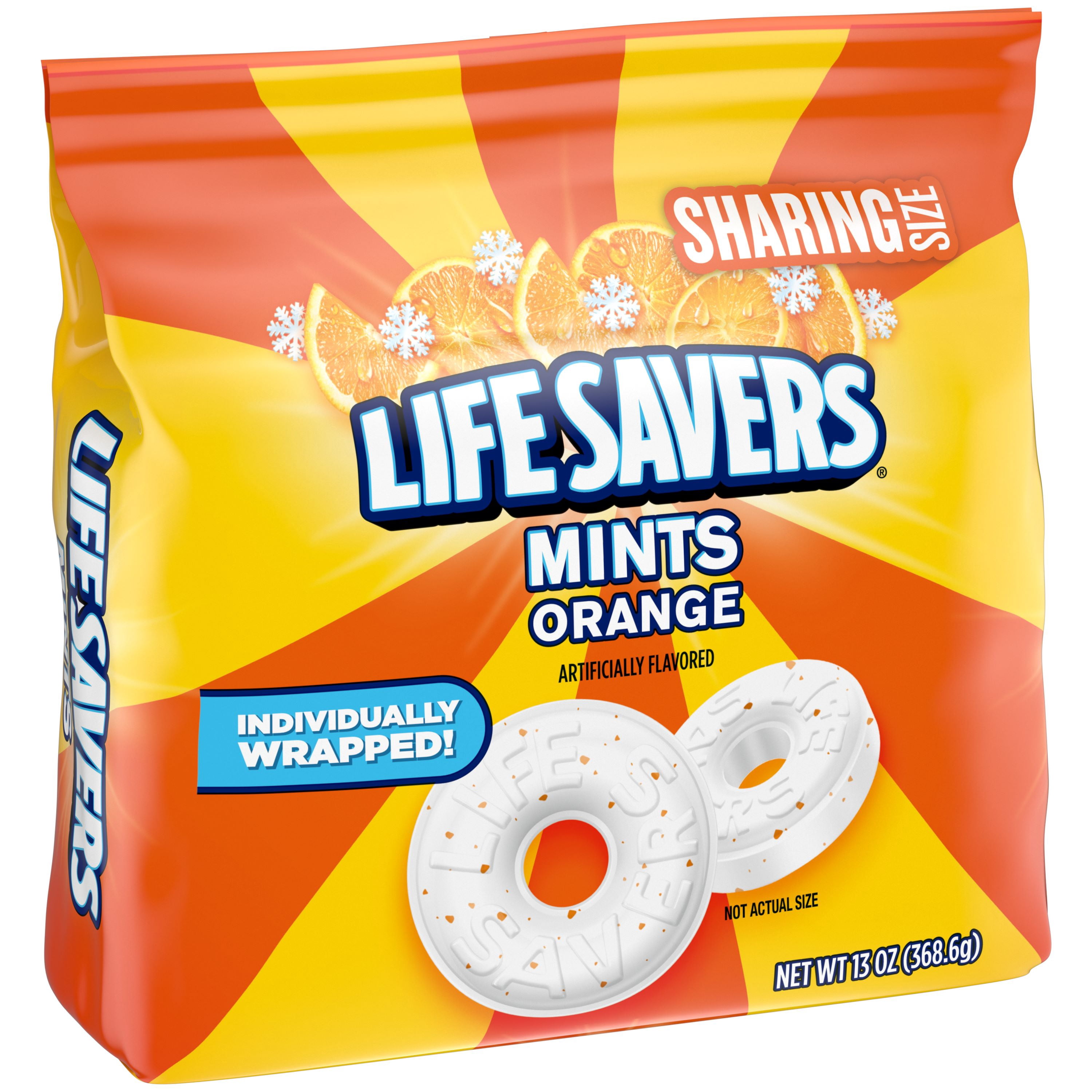 Life Savers Orange Breath Mint Hard Candy, Sharing Size - 13 oz Bag