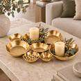 Rustic Bowl Set 14.53 x 10.20 x 3.31 Inch 9 Bowl Cluster Serving Set, Rustic Finish ...