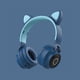 thumbnail image 2 of Bluetooth 5.0 Auriculares inalámbricos con orejas de conejo y gato LED con micrófono para niños y niñas, 2 of 2