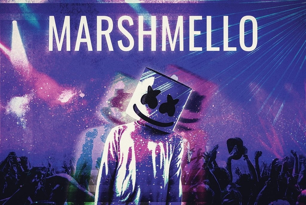 Dj Marshmello Club Scene Poster Print (24 X 36)
