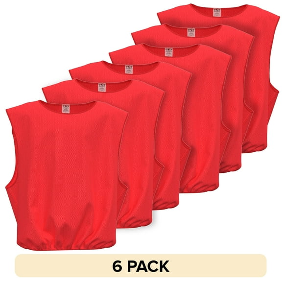Athletic Works Scrimmage Vests, 6 pack, Multiple Colors