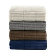 thumbnail image 4 of Parker Corduroy Plush Down Alternative Throw Navy 60x70, 4 of 10