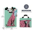thumbnail image 2 of Yayeee Freestanding Laundry Hamper with Handle Collapsible Large Storage Basket for Clothes, Pink Cheetah, 2 of 7