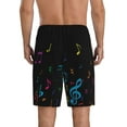 thumbnail image 6 of KLL Color Musical Notes for Men's 1-Pack Shorts,Sleep Pajama Shorts for Men Soft Pj Shorts Men's Pajama Bottoms Sleepwear -Medium, 6 of 7