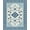 Blue White, Pattern 2, variant on ODIKA 2'x3' Washable Accent Rug Pet Friendly, Bedside Mat Front Door Ru Geometric Interlocking Tasseled Boho Trellis Border for Bedroom, Nursery, RV