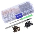 thumbnail image 3 of Studs Ring Rivets, Buttons With D Ring DIY Accessories  For Decorative Accessory For Small Jewelry Box For Mobile Phone Case, 3 of 8