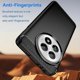 thumbnail image 2 of For OnePlus 13 Case Carbon Fiber Texture Brushed Anti Fingerprint Phone Back Cover - Black, 2 of 5