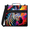 Green, variant on Jiaoprinted Rainbow Zebra Zipper 3 D-Ring Binder Bag with Shoulder Strap, Colorful Animal Waterproof Expanding Binder, Multi-Pocket Portfolio Organizer Case