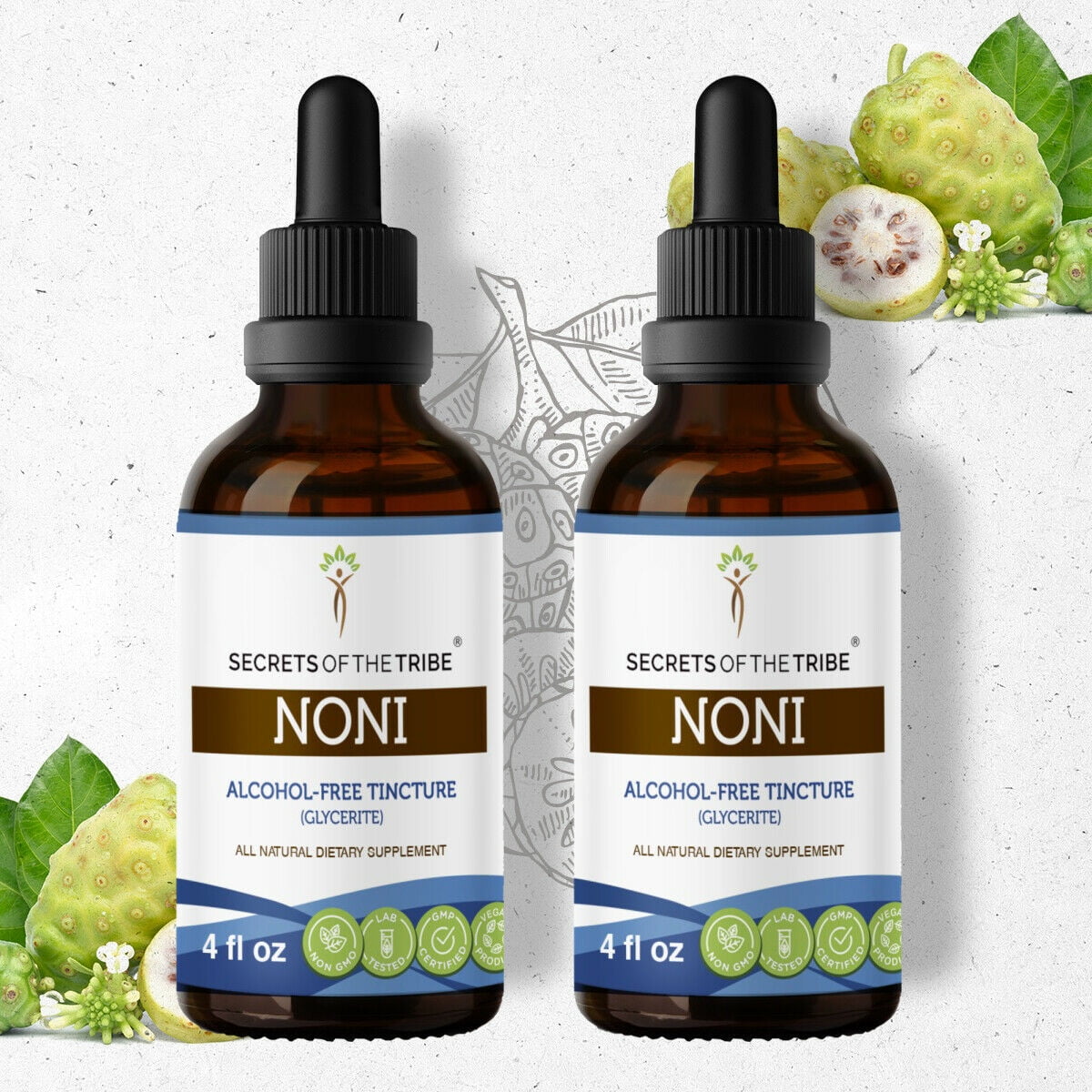 Noni Tincture AlcoholFREE Extract, Organic Noni (Morinda citrifolia