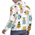 thumbnail image 4 of Bingfone Colorful Insects Men'S Drawstring Hoodie Long Sleeve Pocket Sweatshirts-3x-Large, 4 of 9