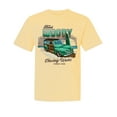 thumbnail image 1 of Wild Bobby, Chasing Waves Since 1946, Cars and Trucks, Garment-Dyed Washed Look Short Sleeve Tees, Banana, X-Large, 1 of 3