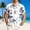Tops-A173White, variant on Gamivast Hawaiian Shirts for Men Palm Tree Print Short Sleeve Button Down Casual Shirts Summer Beach Tee Soft Breathable Tropical Holiday Aloha Tops