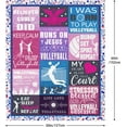 thumbnail image 2 of XZYG Volleyball Gifts for Teen Girls Volleyball Blanket Gifts Volleyball Ball Blanket Gifts Volleyball Throw Blanket Volleyball Gifts for Team Volleyball Soft Fleece Blankets(60*80inch), 2 of 6