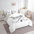 thumbnail image 3 of Manfei Boys Ball Game 7-Piece Twin Bedding Sets,Ice Hockey Lovers Bedding Comforter Set,White Black Sheet Sets For Boys Kids,Microfiber Bedroom Decor Reversible, 3 of 8