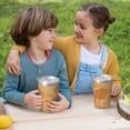 thumbnail image 7 of 12oz Conical Thermal Insulation Cup 4.9×3.2in With Straw No Odor Insulation Effect Is Good For Party Camping Picnic Travel Sandybrown Marble_1, 7 of 7