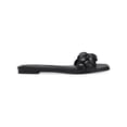 thumbnail image 2 of INC Womens Black Braided Cushioned Partee Square Toe Slip On Sandals Shoes 5 M, 2 of 2