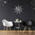 thumbnail image 2 of Vinyl Wall Art Decal - Spiderweb - 20" x 22.5" - Fun Halloween Web Seasonal Decoration Sticker - Teens Adults Indoor Outdoor Wall Door Window Living Room Office Decor (20" x 22.5"; White), 2 of 2