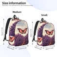 thumbnail image 2 of Easygdp Butterfly Over Lavender Mochila de Lona Resistente para Laptop, Compatible con Laptops de 15 a 17 pulgadas, Ideal para Escuela, Trabajo y Viajes-Medium, 2 of 5