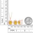 thumbnail image 2 of Gem Stone King 18K Rose Gold Plated Silver Yellow Citrine Pendant and Earrings Jewelry Set for Women | 7.20 Cttw | Gemstone November Birthstone | Oval 10X8MM | With 18 inch Chain, 2 of 3