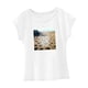 thumbnail image 5 of Camiseta de verano para mujer, elegante, de ajuste regular, con cuello redondo, para uso diario en la playa, 5 of 7