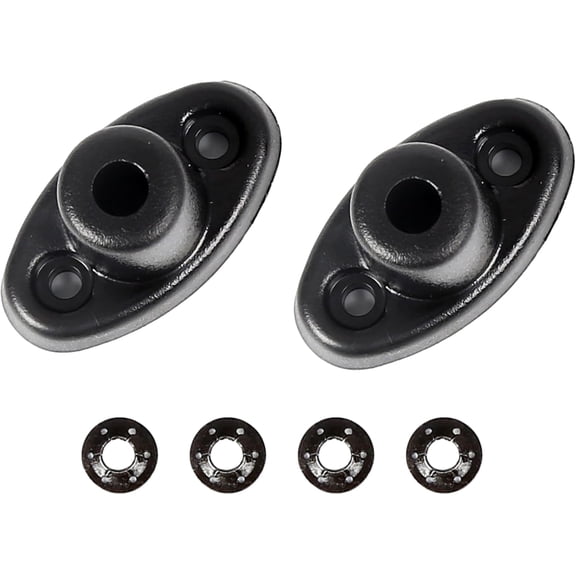 HECASA Black Bracket Compatible with 1997-2002 Jeep Tj Wrangler Sun Visor Mount Clip 2pcs 1997-2002