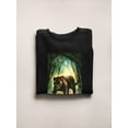 thumbnail image 3 of Panther In The Jungle Sweatshirt Women -Anthony Chirstou Designs, Female x-Large, 3 of 4