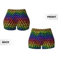 thumbnail image 5 of Fotbe Dragon Scales Seamless Shorts, Womens Workout Shorts High Waist Stretch Booty Short for Gym/Yoga/Running/Biking-Small, 5 of 9