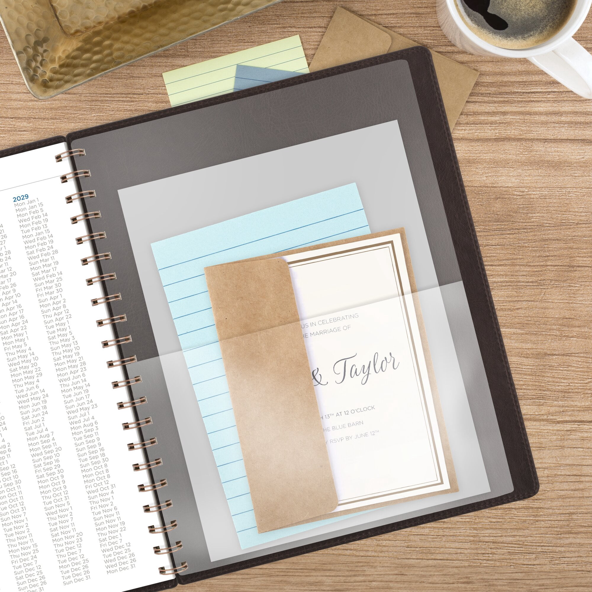 AT-A-GLANCE Signature Collection Academic 2026-2027 Weekly Monthly Planner Brown