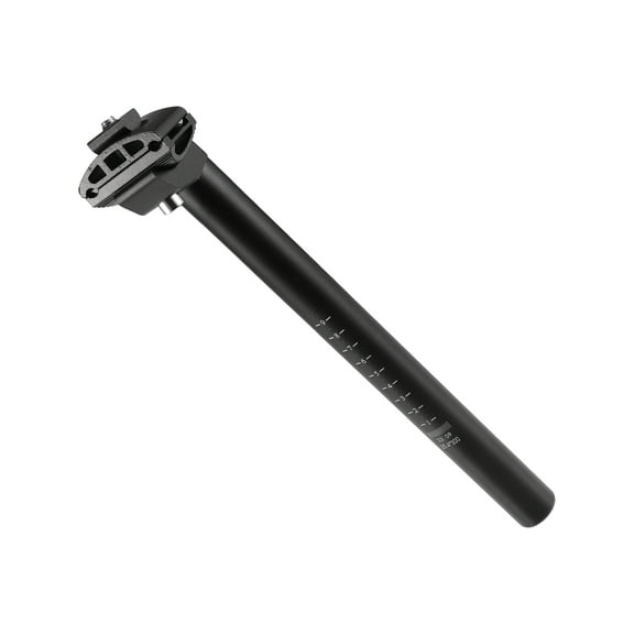 Unique Bargains 25.4x300mm Bike Seat Post Aluminum Alloy Bicycle Seatpost Saddle Pole Road Bike Seat Tube Mount Black