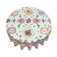 thumbnail image 3 of ZUMAS pink flower Round Tablecloths Are Soft And Comfortable, Re-Washable, Suitable For Cafes, Buffets, Picnics, Weddings And Parties., 3 of 7