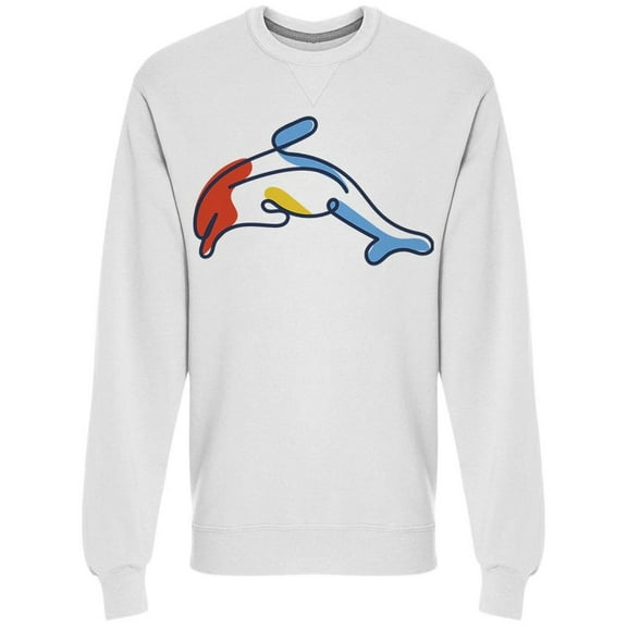 Nature Dolphin  Design  Sweatshirt Men -Image by Shutterstock, Male 3X-Large