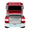 Red, variant on QFX BT-1985 Retro Truck Bluetooth Speaker, Rechargeable with LED Lights, TWS Stereo Pairing, FM Radio, USB/TF Playback, AUX Input, Built-in Mic, USB-C Cable Included