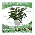 thumbnail image 2 of 4 Macetas Plantas Artificiales Macetas Decorativas Bonsai Malubero Blanco, 2 of 5