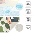 thumbnail image 3 of Yayeee Bath Rug for Bathroom Floor Non Slip Rectangle Fluffy Soft Absorbent Mat, 16"x24", Navy Flower, 3 of 7