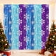 thumbnail image 5 of Cortina de lluvia de copos de nieve navideña – Fondo de fiesta con temática de hielo y nieve, decoración de serpentina de plástico azul con borlas, 100x200cm, cortina de papel de aluminio brillante, 5 of 6