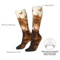 thumbnail image 6 of Salouo Adorable Calf Butterflies Champagne Print Women's Men's Ankle Socks 1-pack Casual Athletic Socks for Unisex Adult Moisture-Wicking Socks for Daily Wear/Running/Sport, 6 of 8
