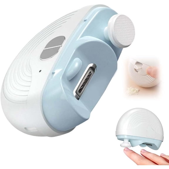 syligr Electric Nail Clipper for Adults Seniors, 3-Speed Rechargeable Automatic Nail Trimmer with Polisher, LED Light & Storage, 360° Rotating Head for Toenails Fingernails Grooming