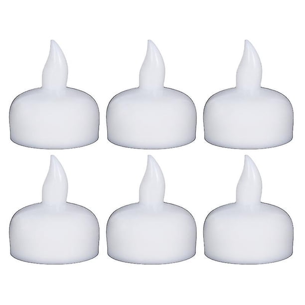 Juego de velas de luz Led con forma de vela pequeña sin llama, velas candelitas con pilas blancas cálidas para fiesta en casa de vacaciones